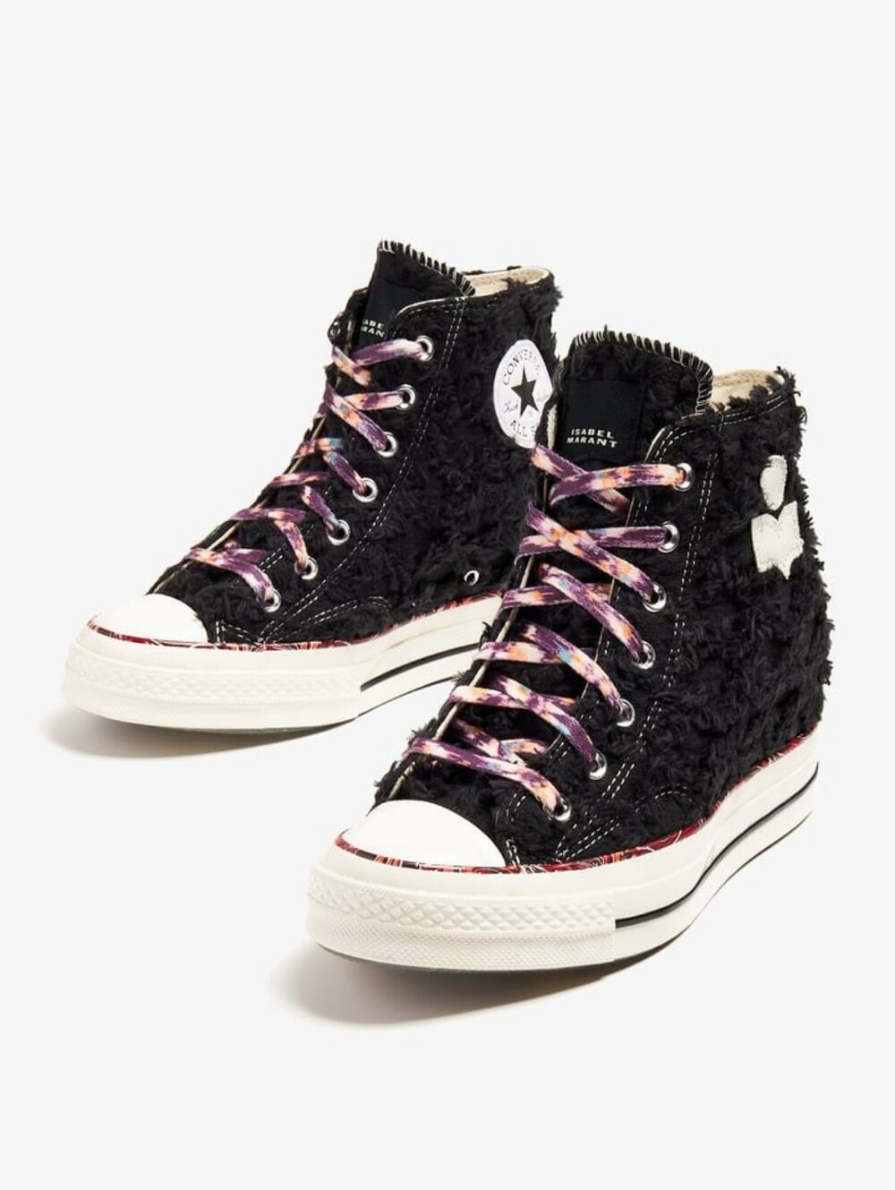Limited Edition Converse x Isabel Marant Chuck 70 Black Wedge High Top 6.5